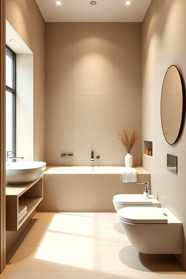 30 Beige Bathroom Ideas for Timeless and Serene Design Schemes
