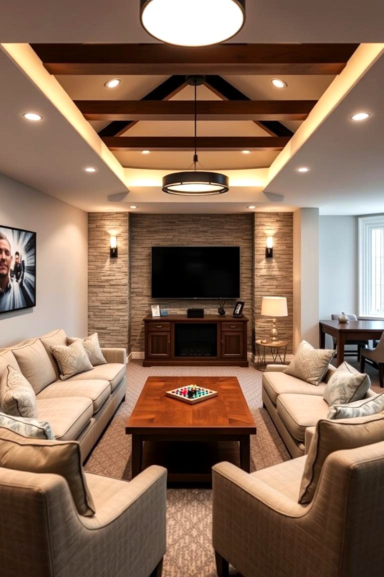 30 Fun Basement Game Room Ideas for Family Entertainment
