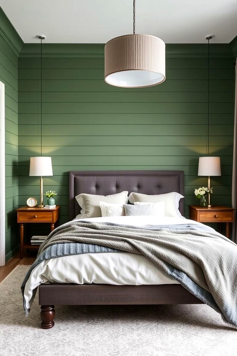 30 Green Panelling Ideas for a Serene Bedroom