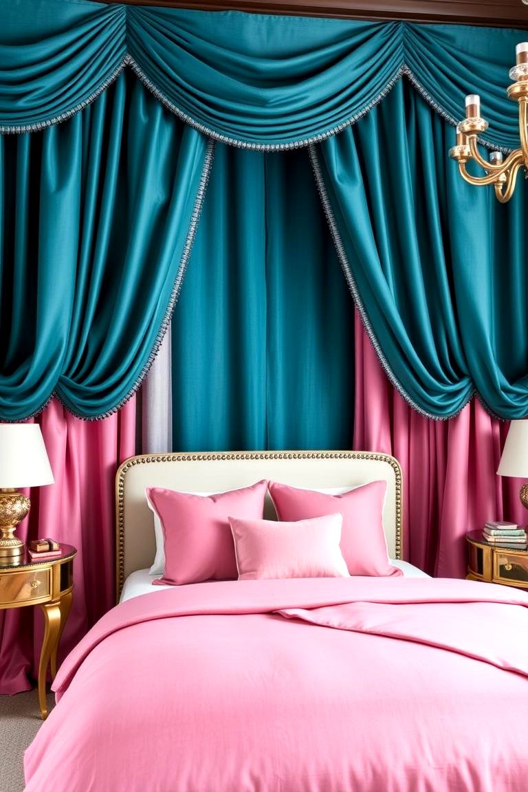 30 Teal and Pink Bedroom Ideas for Bold Modern Design