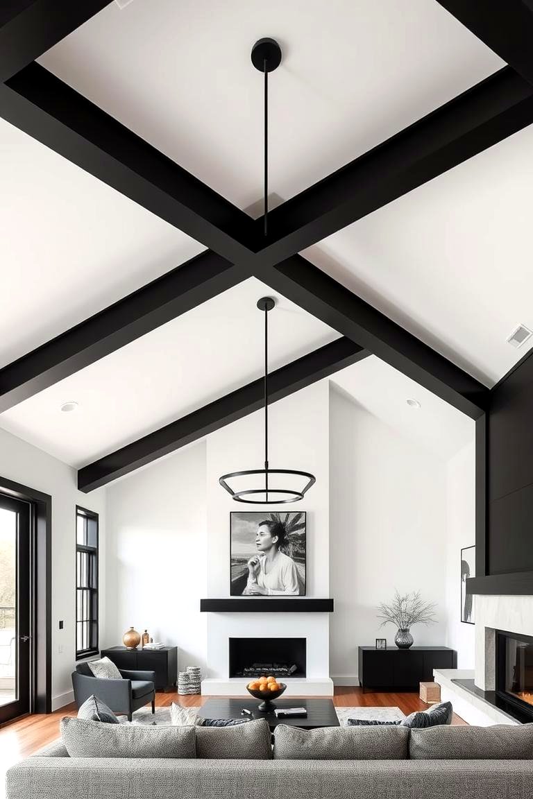 Black Modern Ceiling Light