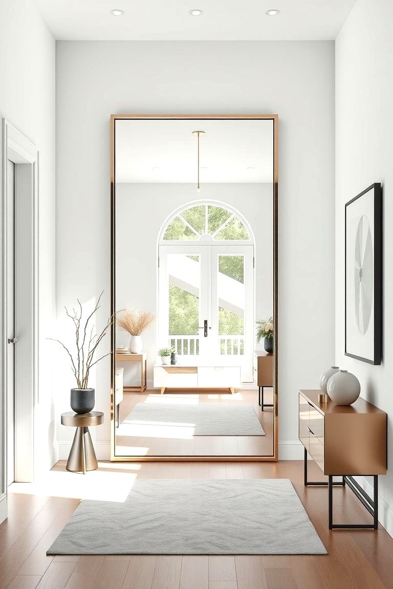 30 Statement Entryway Mirror Ideas to Brighten Narrow Spaces