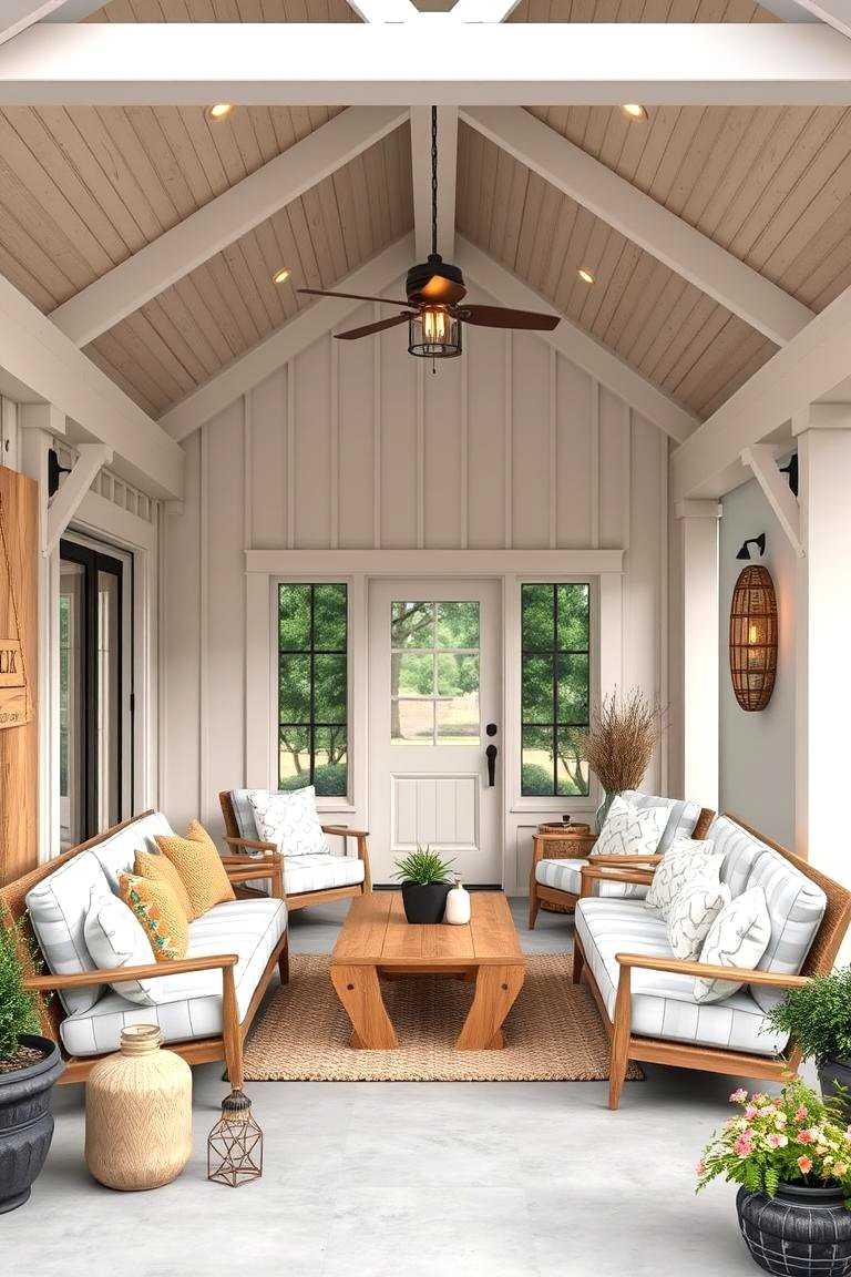 30 Barndominium Front Porch Ideas for Rustic Charm