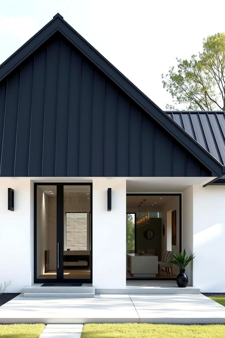 30 Houses with Black Roofs: Modern Exterior Design Inspiration