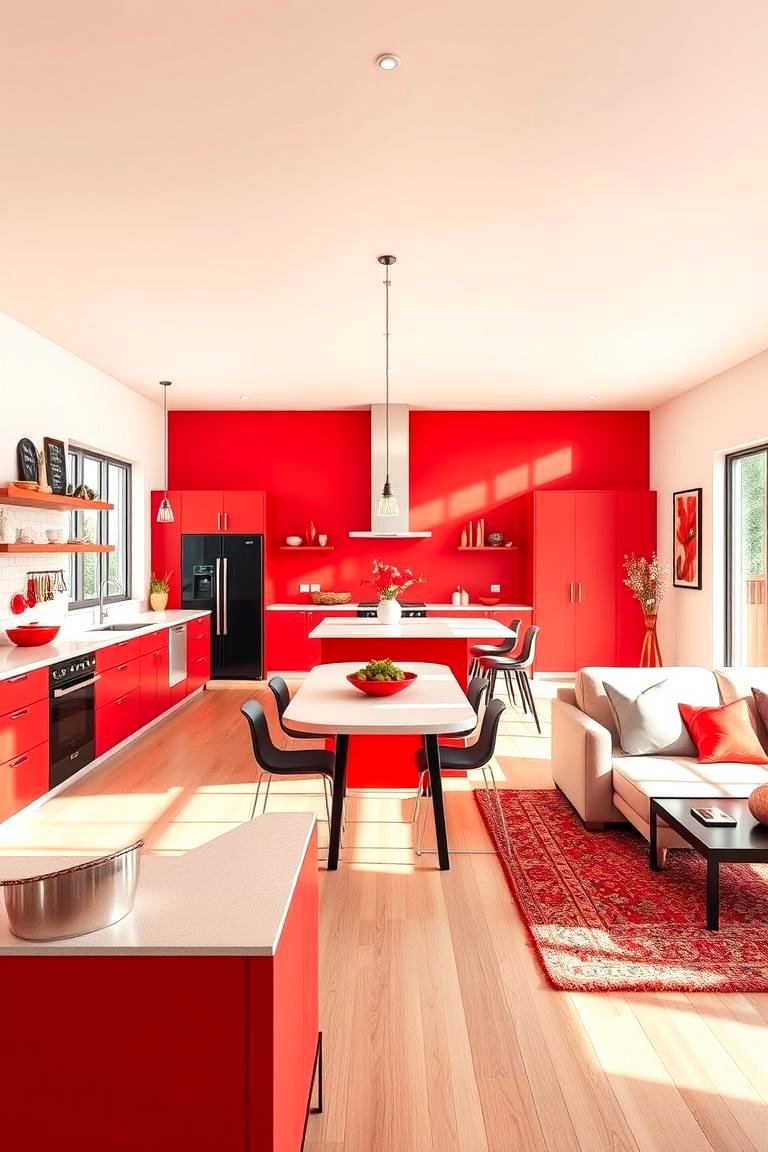 30 Bold Red Kitchen Ideas for a Vibrant Cooking Space