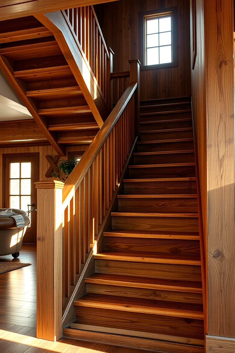 30 Wooden Staircase Ideas for Modern and Rustic Homes