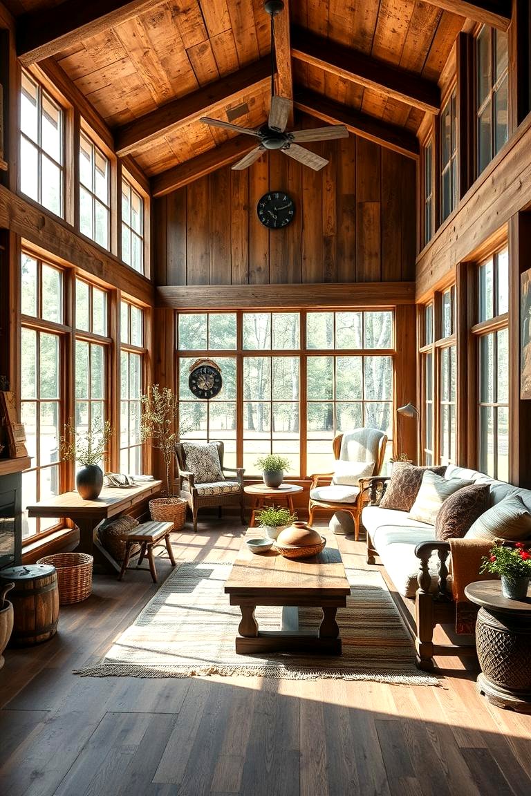 30 Farmhouse Sunroom Ideas for Cozy and Light-Filled Relaxation