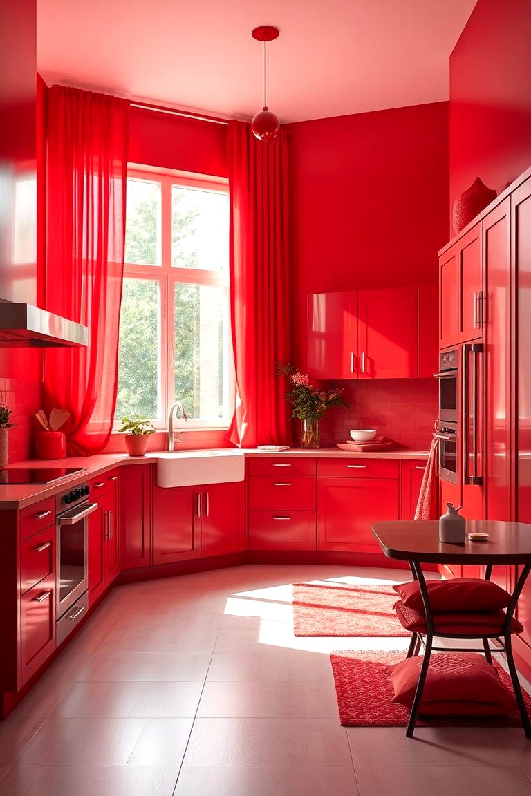 30 Bold Red Kitchen Ideas for a Vibrant Cooking Space