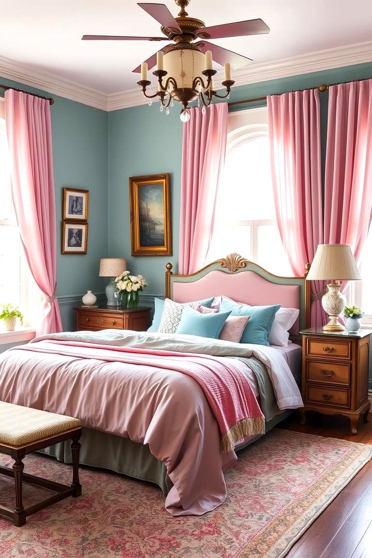 30 Teal and Pink Bedroom Ideas for Bold Modern Design