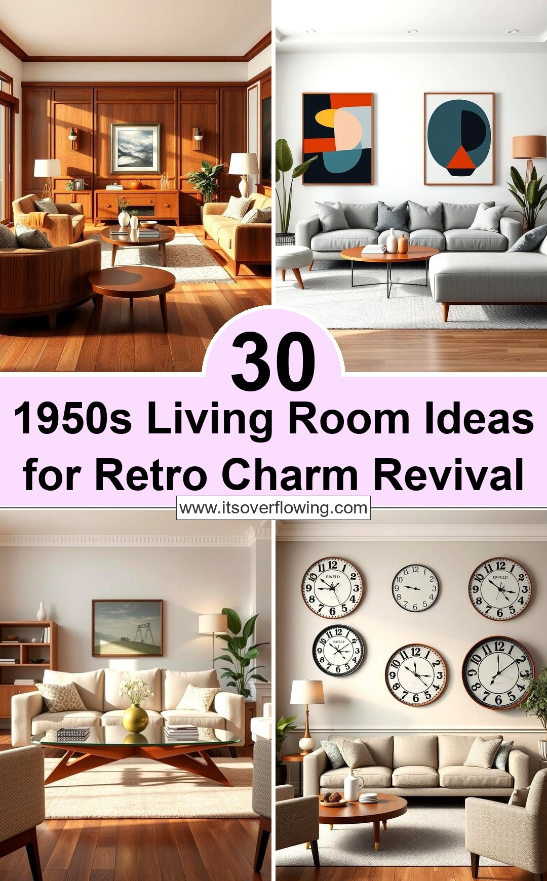 30 1950s Living Room Ideas for Retro Charm Revival