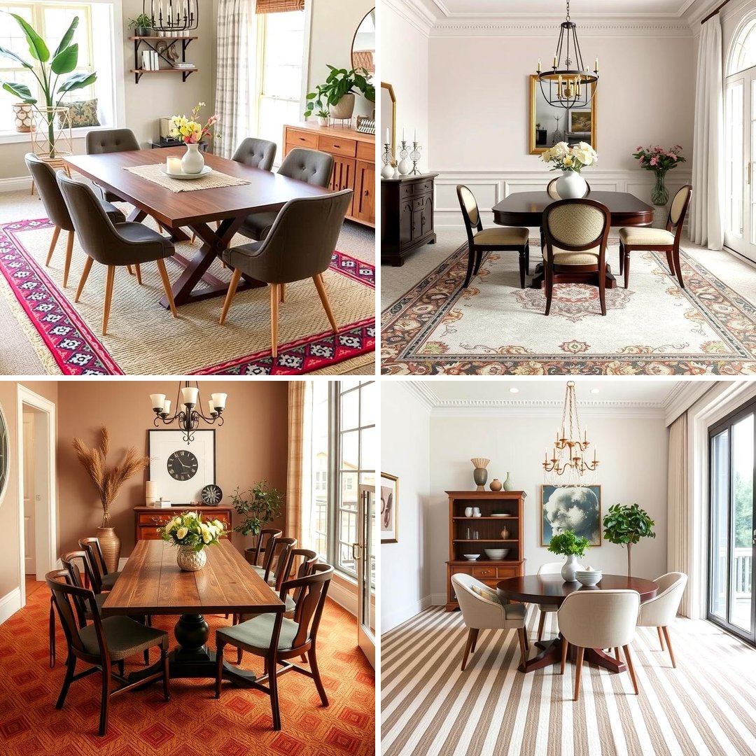 20 Cozy Carpeted Dining Room Ideas for Comfort