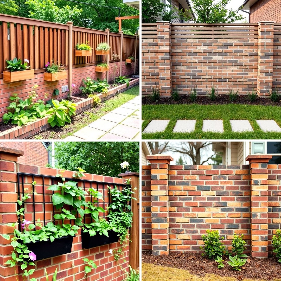 20 Front Yard Brick Fence Ideas for a Classic Look — free download