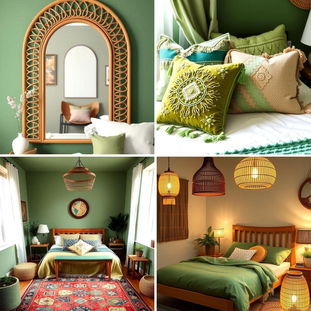 20 Green Boho Bedroom Ideas for a Relaxing Retreat