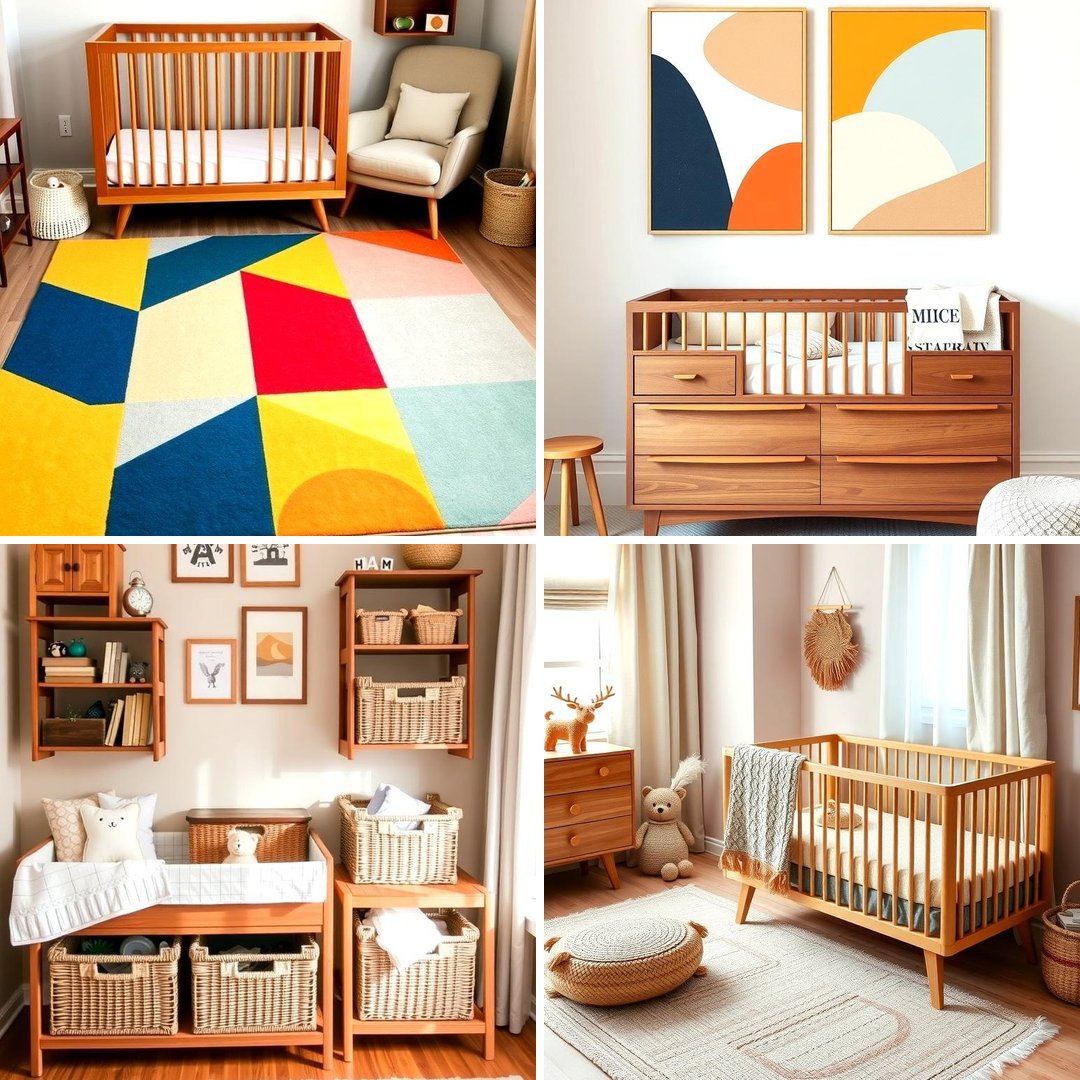 20 Mid-century Modern Nursery Ideas for Stylish Kids
