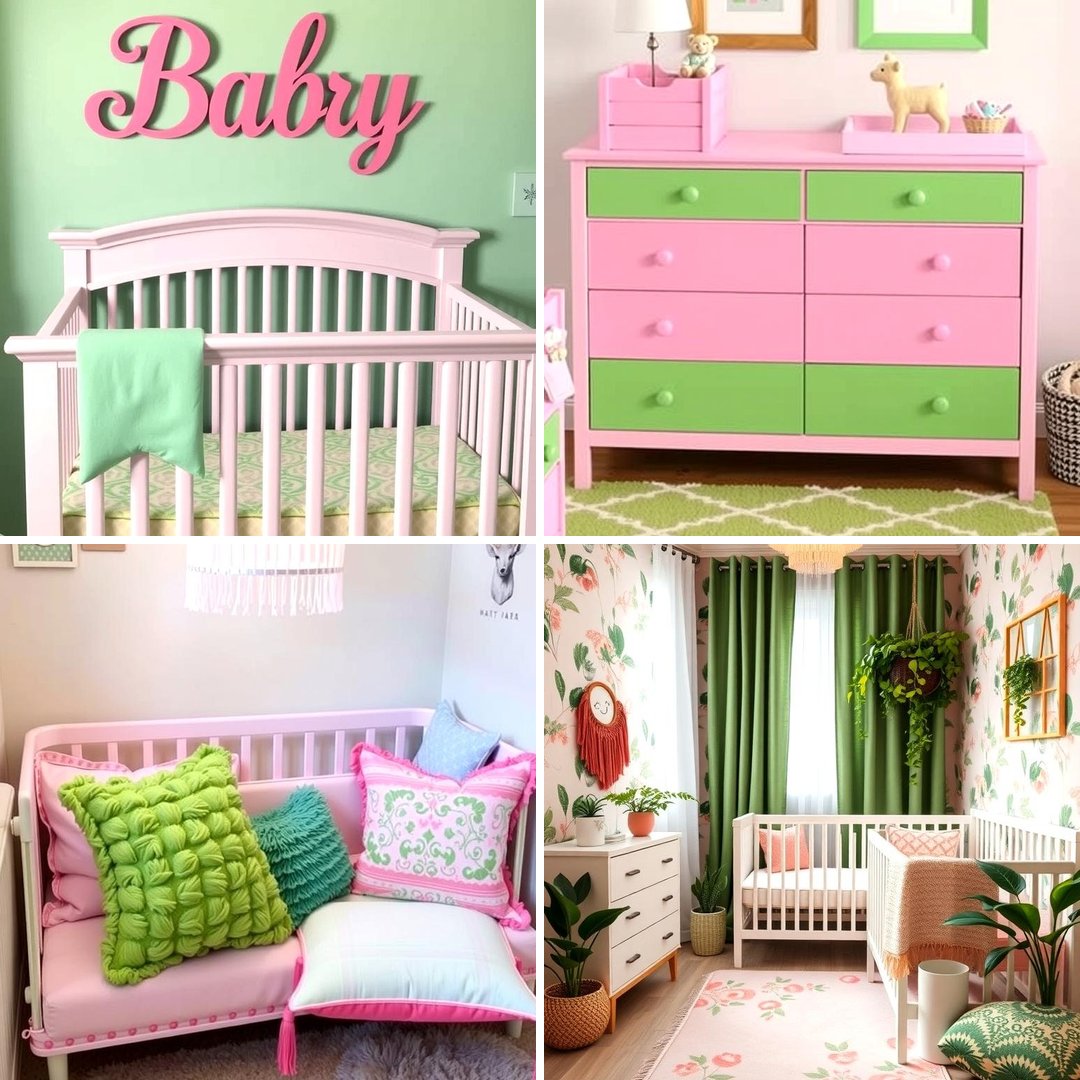20 Pink and Green Nursery Ideas for a Sweet Retreat