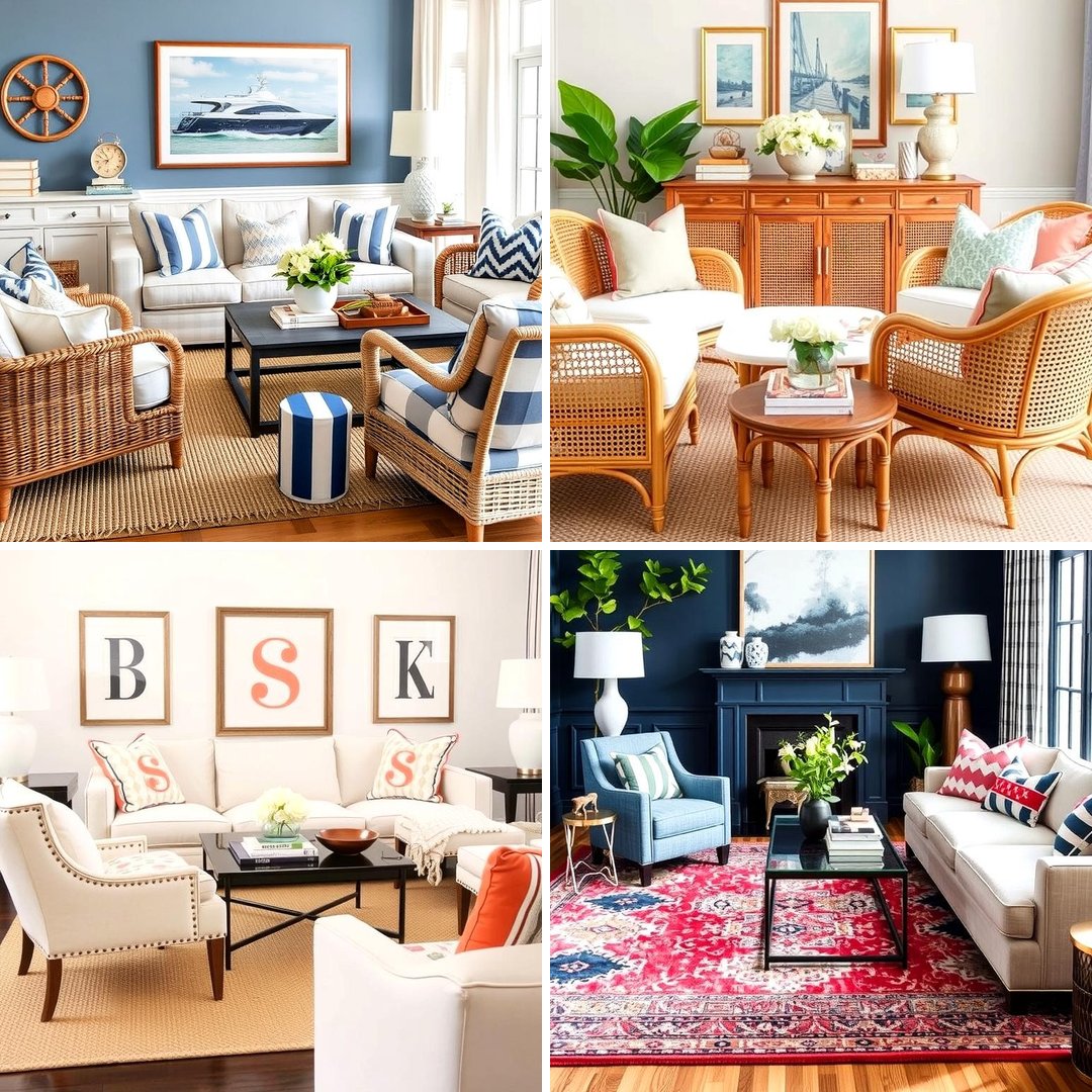 20 Preppy Living Room Ideas for a Chic Space