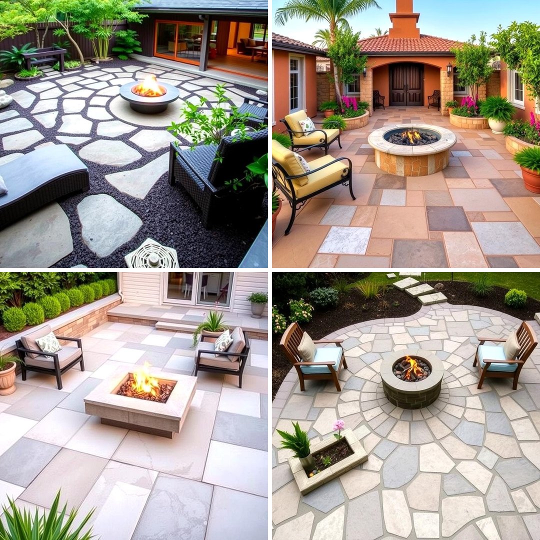 20 Stone Patio With a Fire Pit Ideas for Cozy Nights