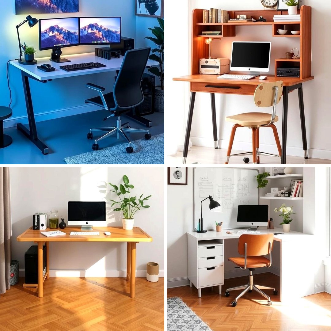 21 Desk Ideas for Productive & Stylish Home Offices