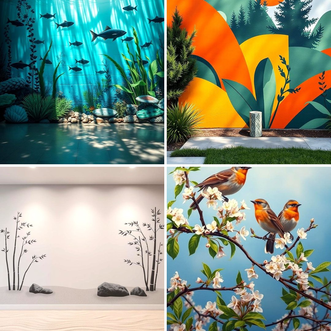 21 Garden Mural Ideas to Transform Outdoor Walls Artistically