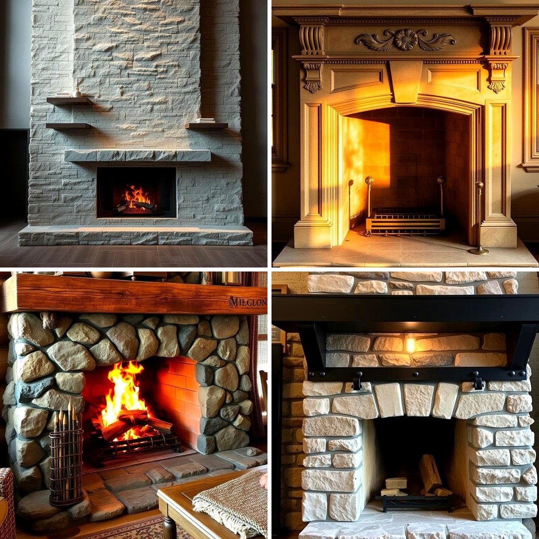21 Rustic Stone Fireplace Designs for Cozy Living Rooms