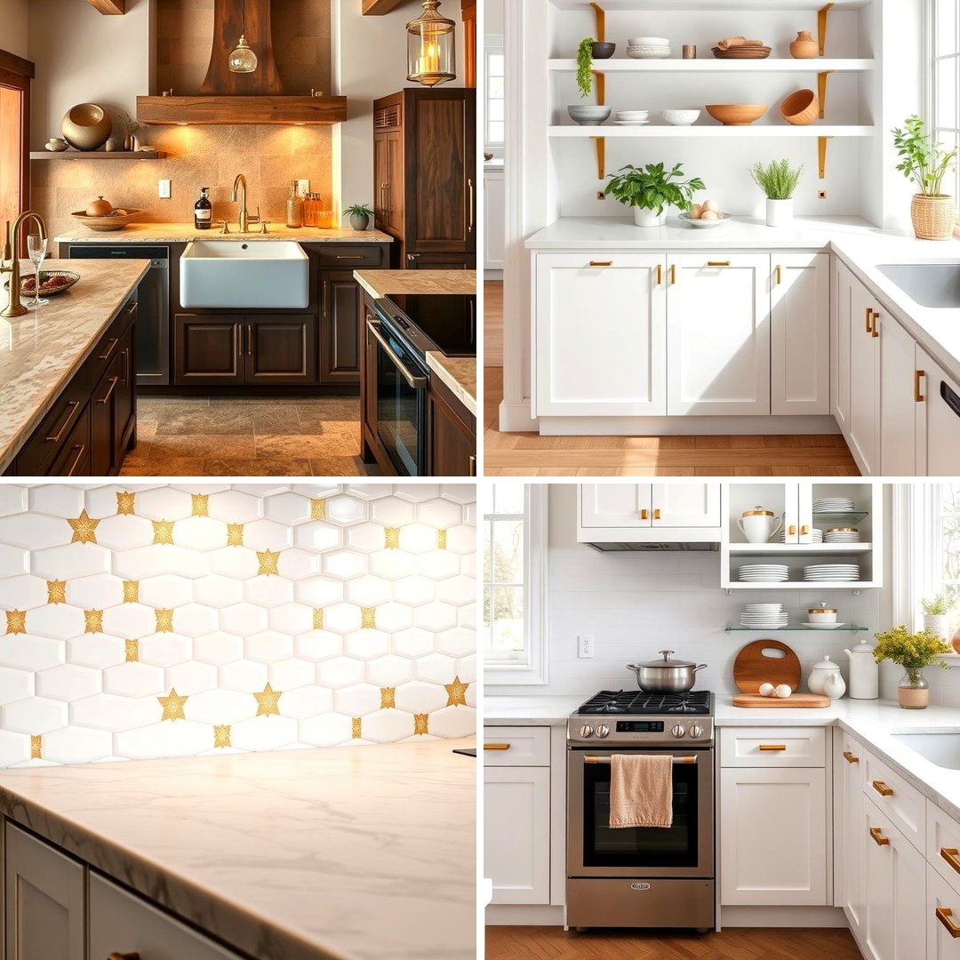21 White and Gold Kitchen Ideas for Timeless Elegance