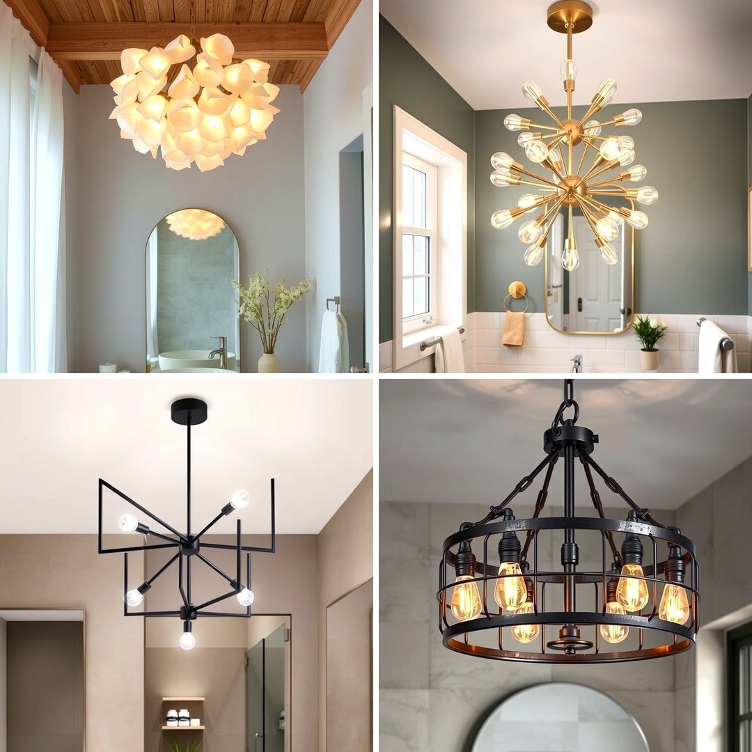 25 Bathroom Chandelier Ideas for a Luxurious Touch