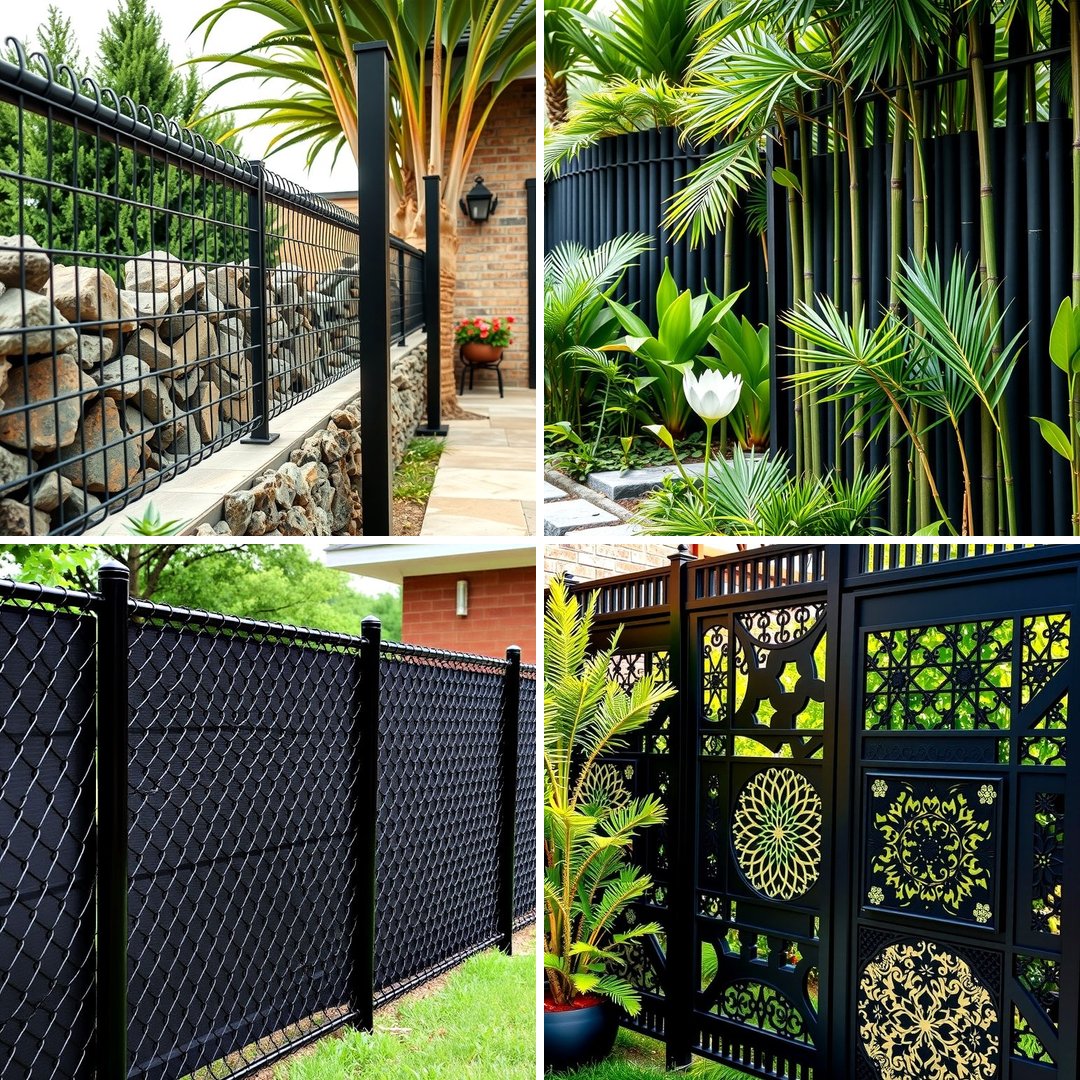 25 Black Fence Ideas for Modern Outdoor Spaces