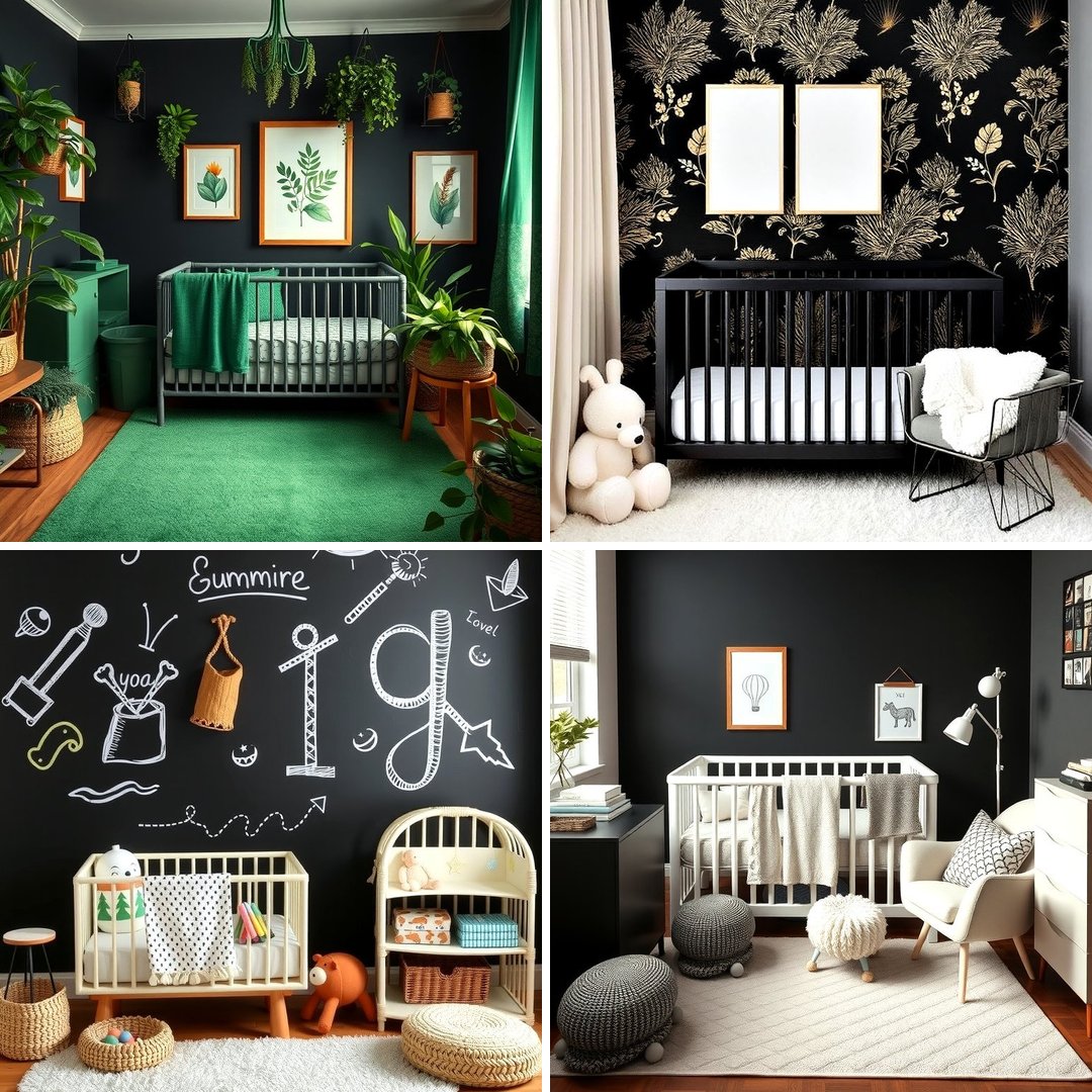 25 Black Nursery Ideas for Modern Baby Rooms