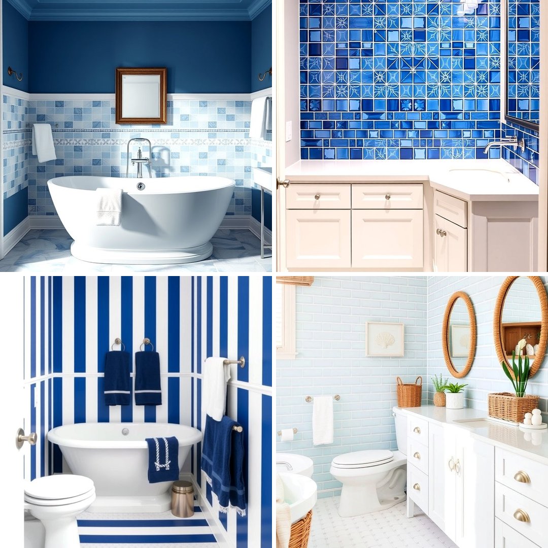 25 Blue and White Bathroom Ideas for a Fresh Look