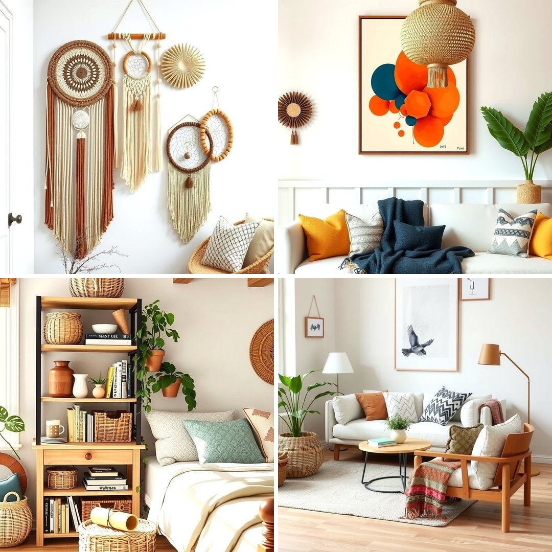Image showcasing 25 Boho-Scandinavian Design and Decor Ideas