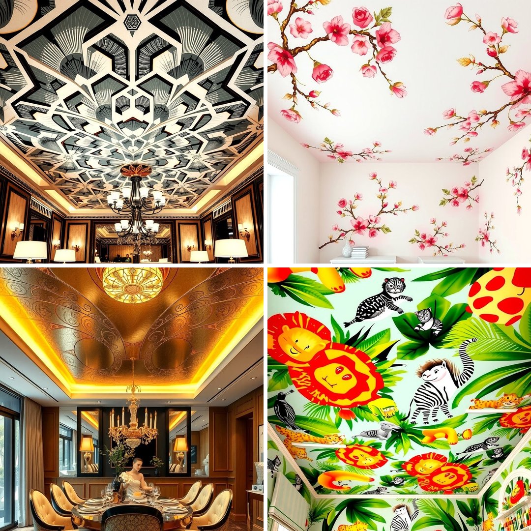 25 Ceiling Wallpaper Ideas to Elevate Your Space