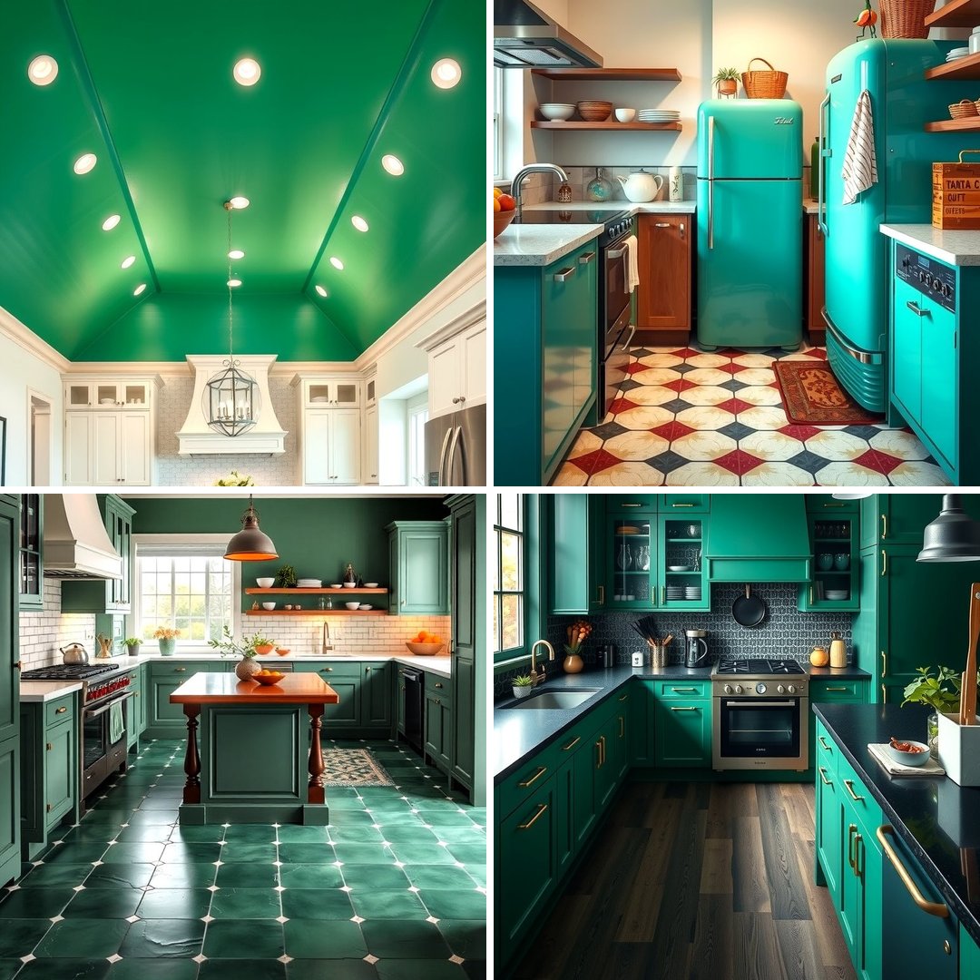 25 Emerald Green Kitchen Ideas for Bold Style