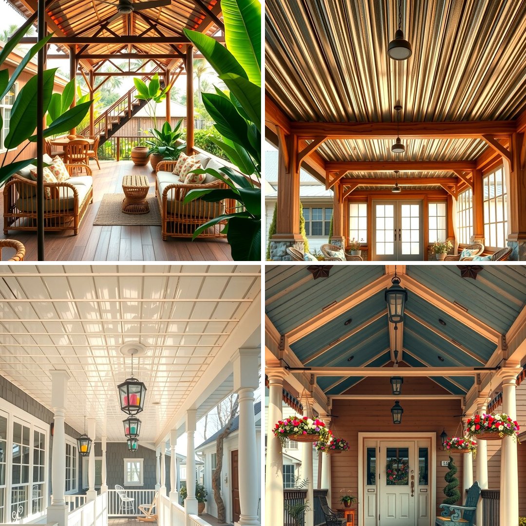 25 Metal Roof Porch Design Ideas for a Durable Space