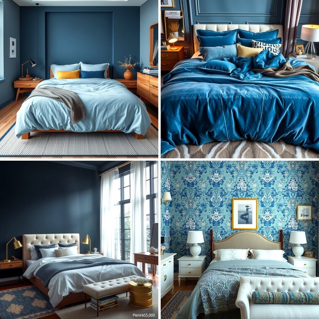 25 Moody Blue Bedroom Ideas for a Relaxing Space