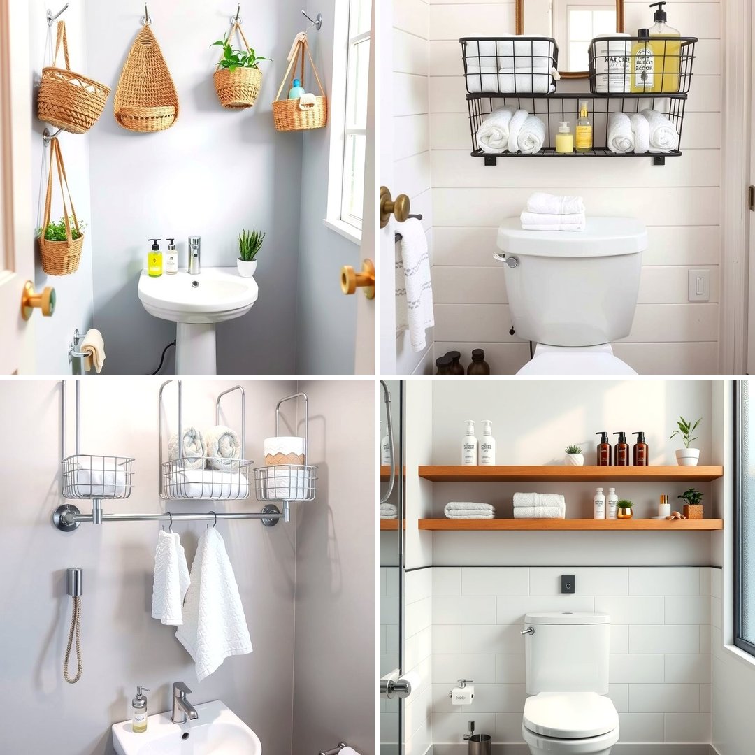 Curated visual reference: Gallery Detail: 25 Over Toilet Storage Ideas For Small Bathrooms