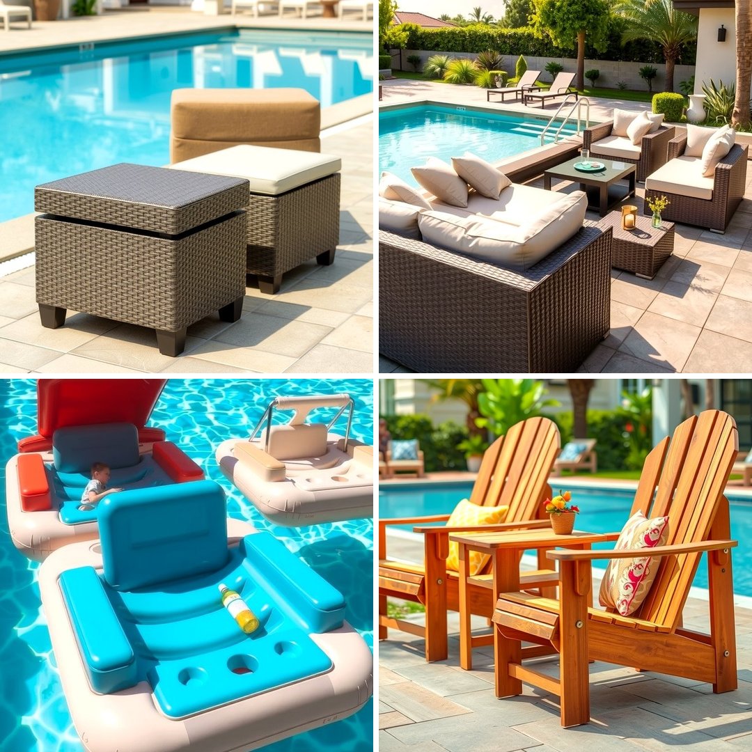 25 Pool Furniture Ideas for a Relaxing Outdoor Oasis