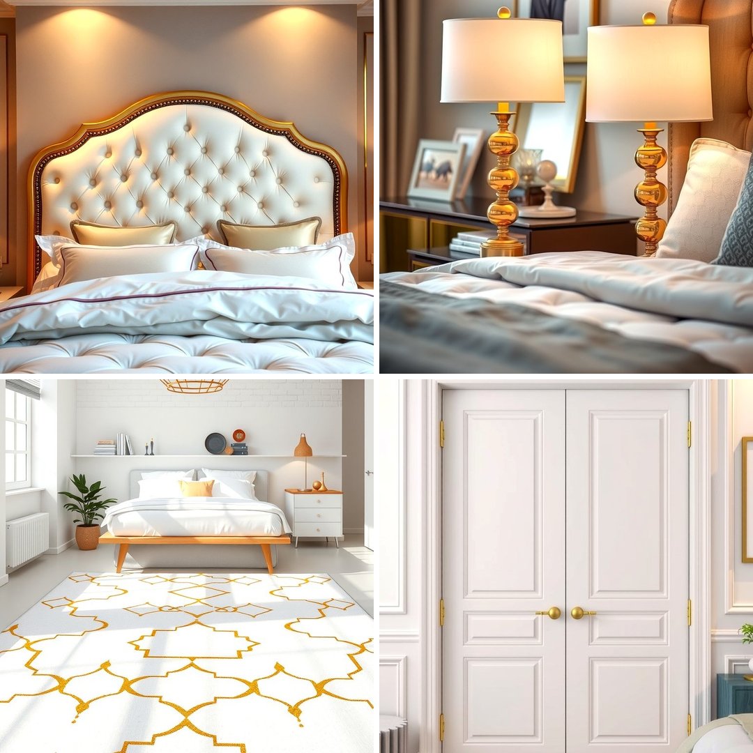 25 White and Gold Bedroom Ideas for a Serene Retreat