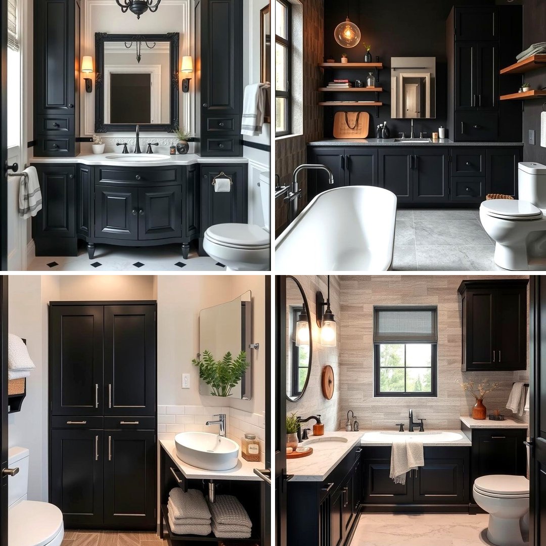 30 Black Bathroom Ideas for Dramatic Modern Spaces