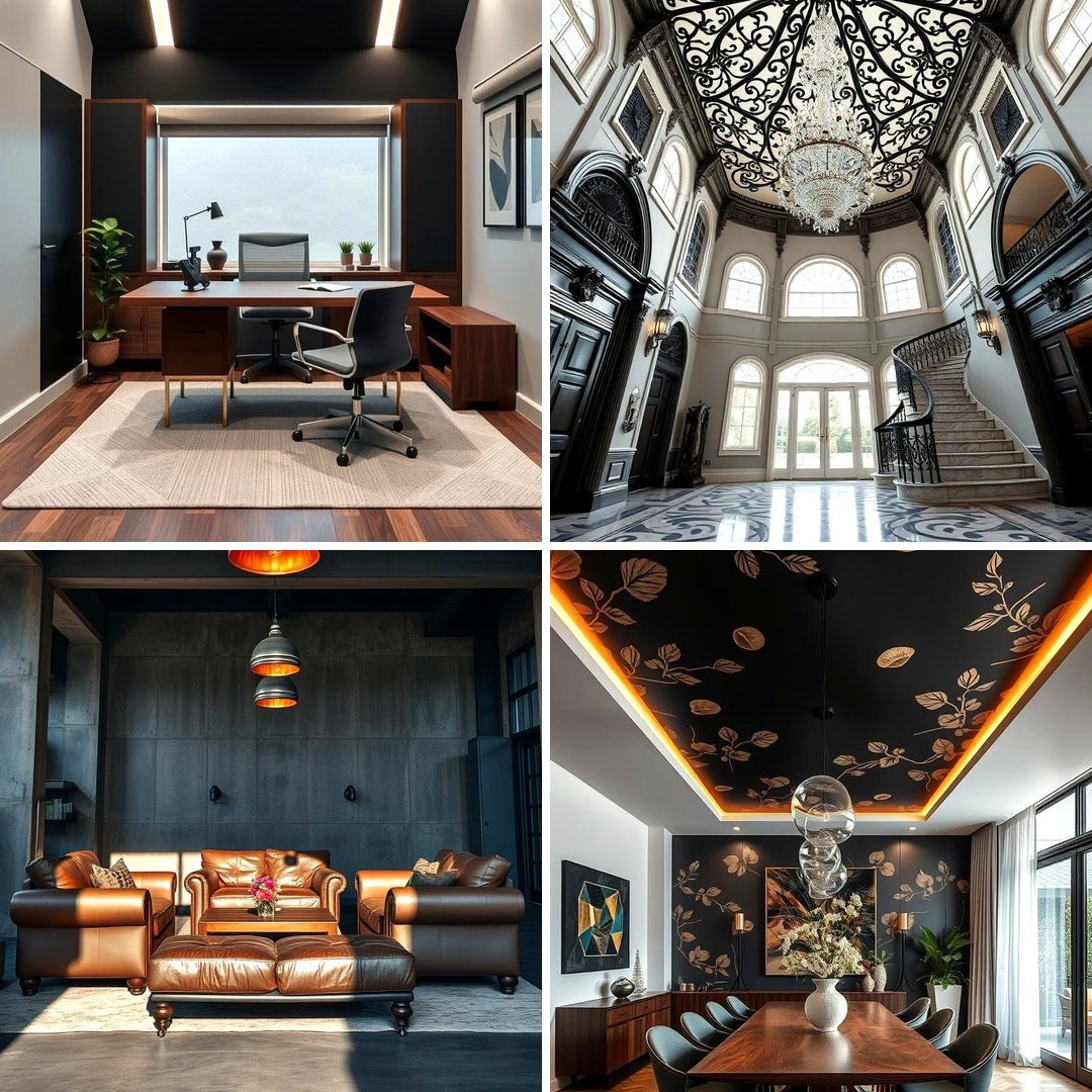 30 Black Ceiling Ideas to Add Depth and Drama Above