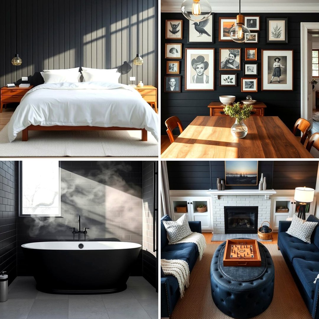 30 Black Shiplap Wall Ideas for Timeless Interior Accents