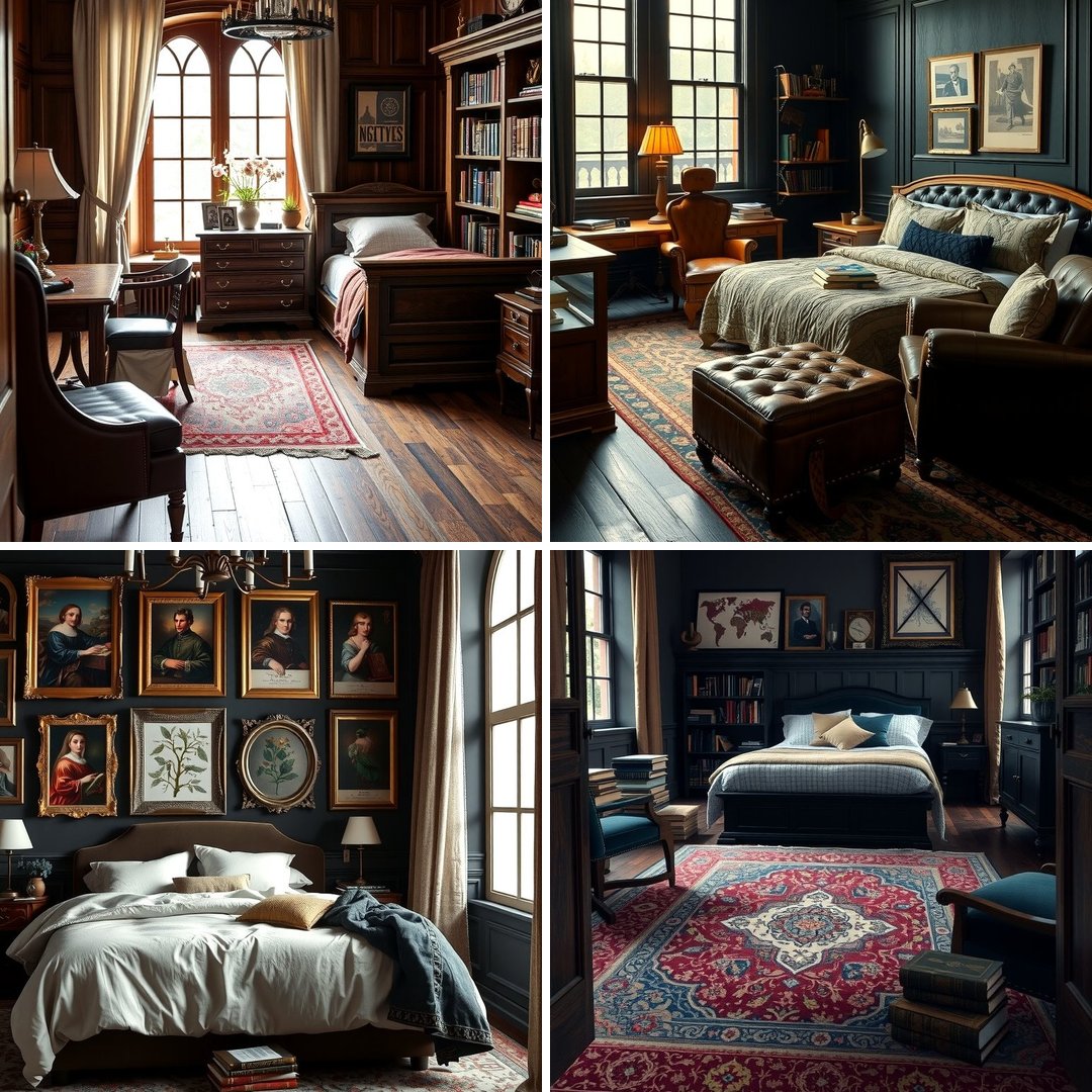 30 Dark Academia Bedroom Designs for a Scholarly Aesthetic
