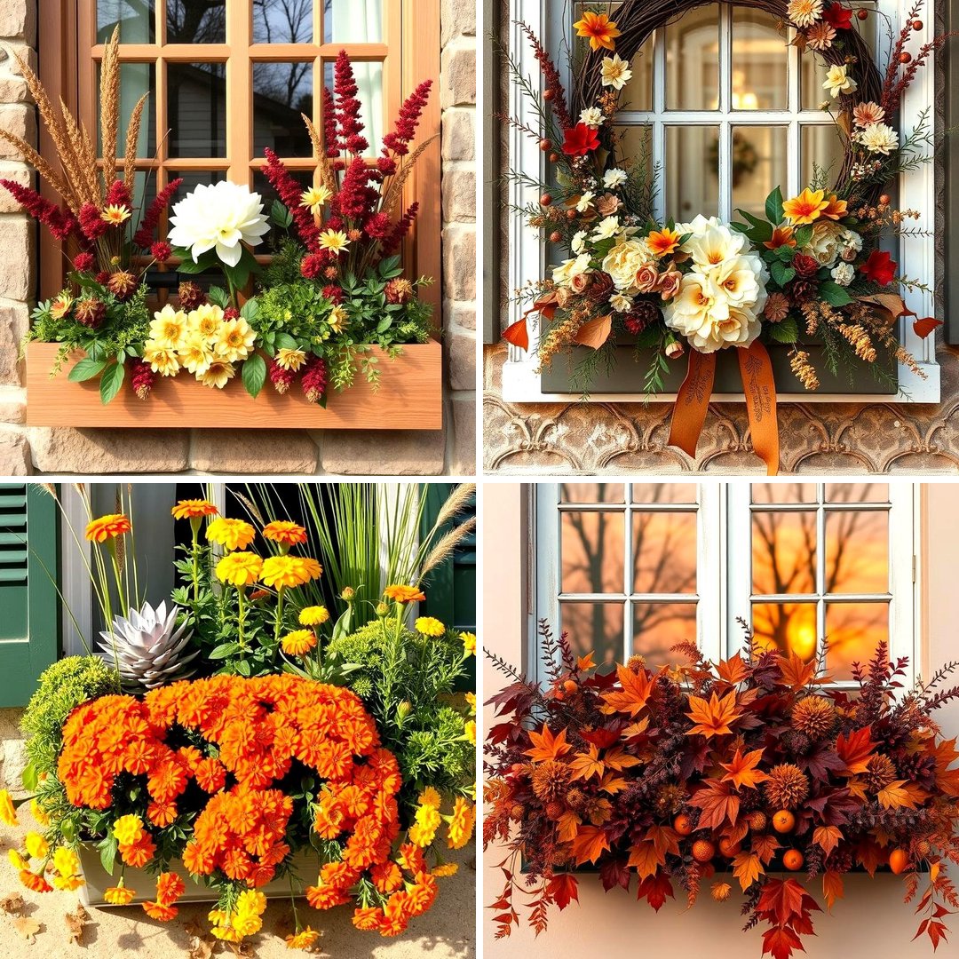 30 Fall Window Box Ideas for Autumn-Inspired Floral Displays