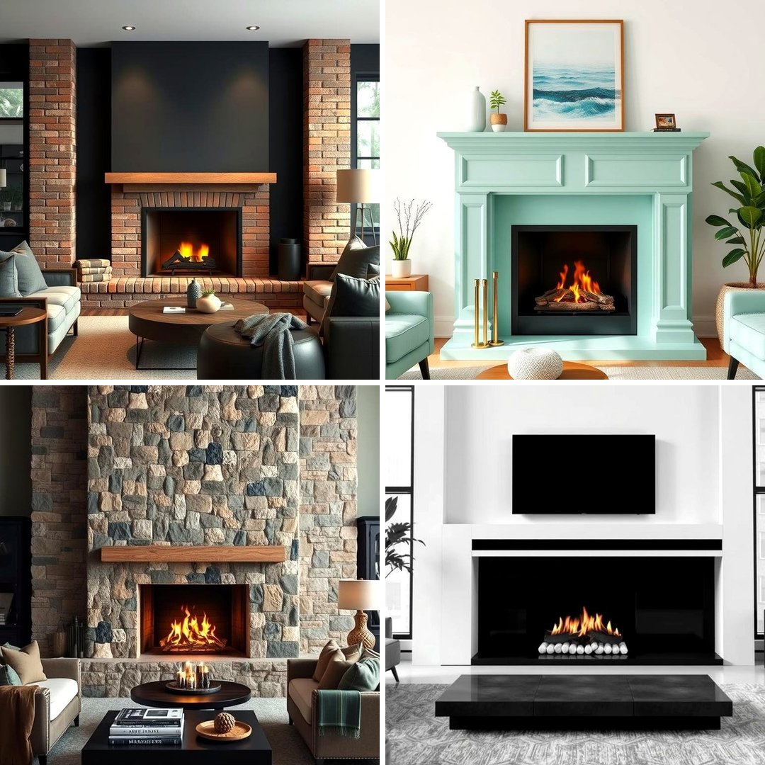 30 Fireplace Paint Color Ideas for a Fresh Update