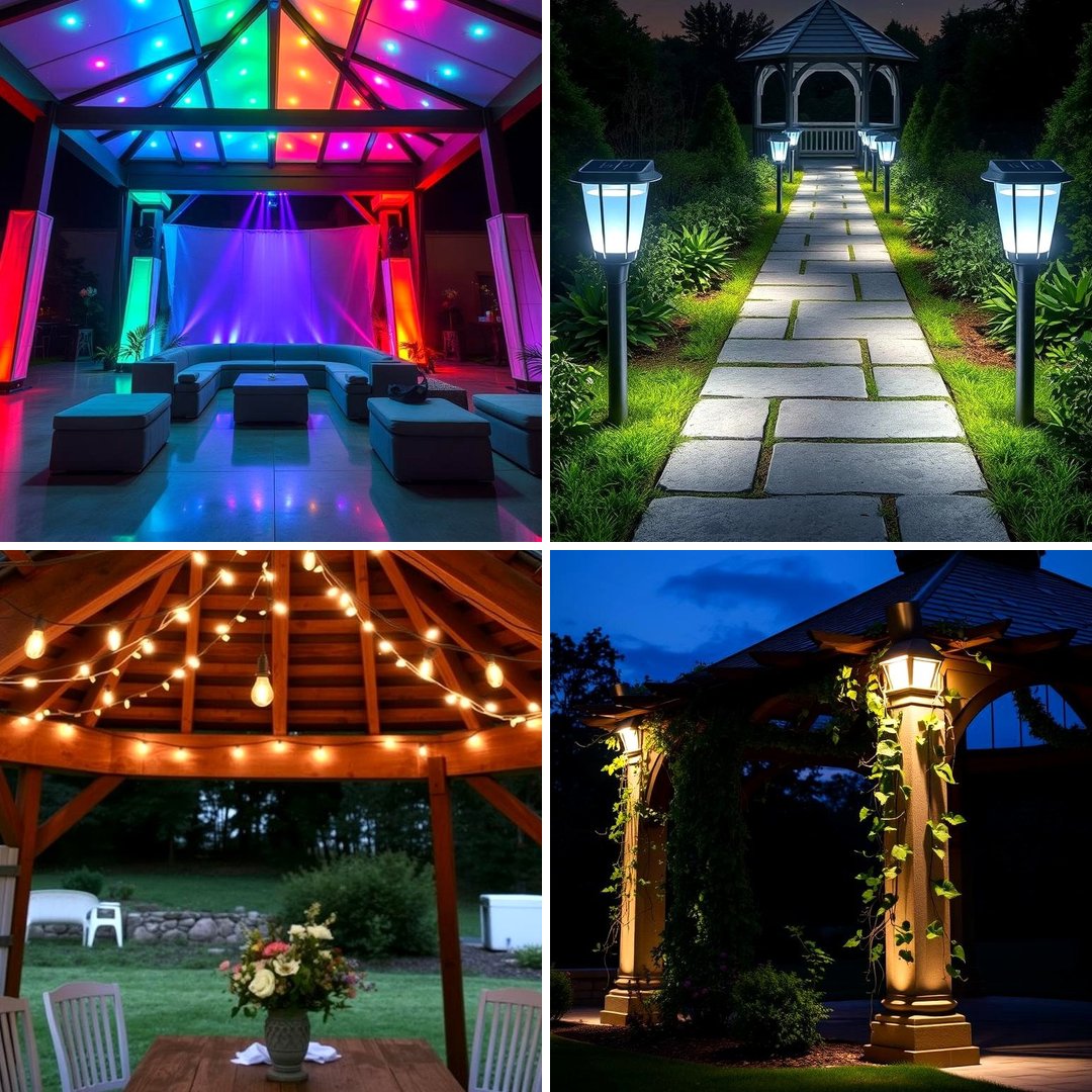30 Gazebo Lighting Ideas: Ambient Outdoor Illumination