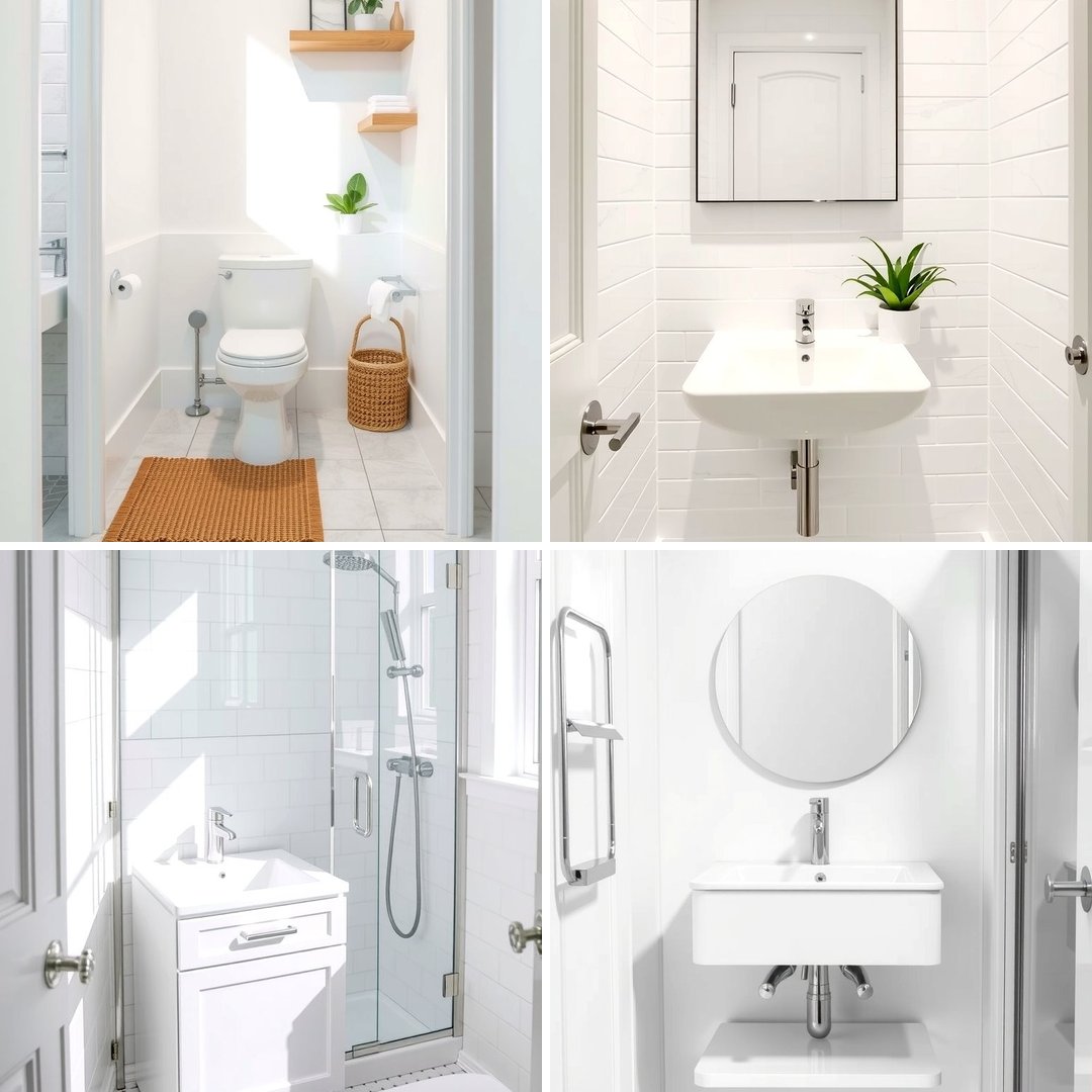 30 Small White Bathroom Ideas to Brighten Compact Spaces
