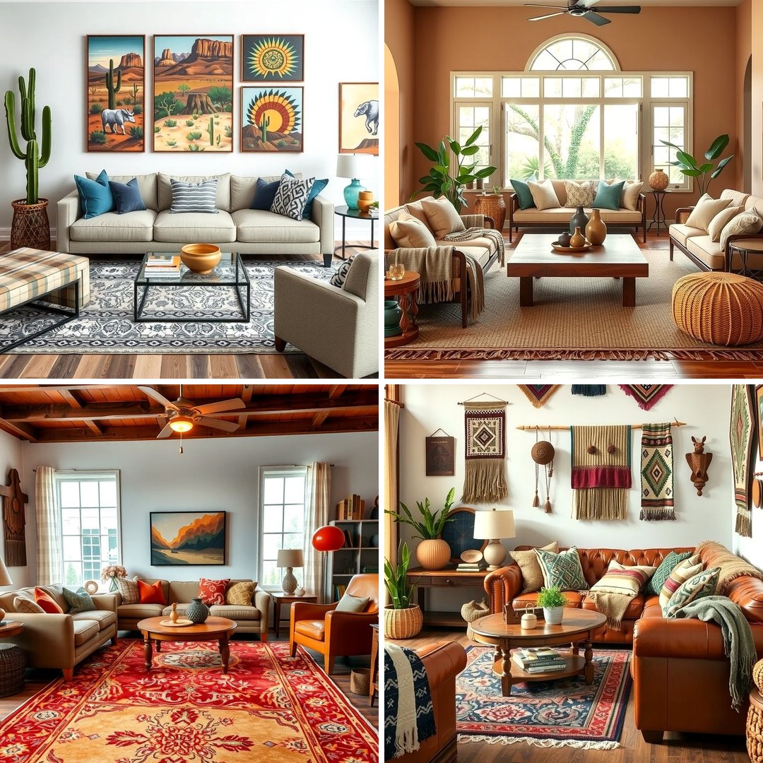 30 Warm Southwestern Living Room Decor Concepts