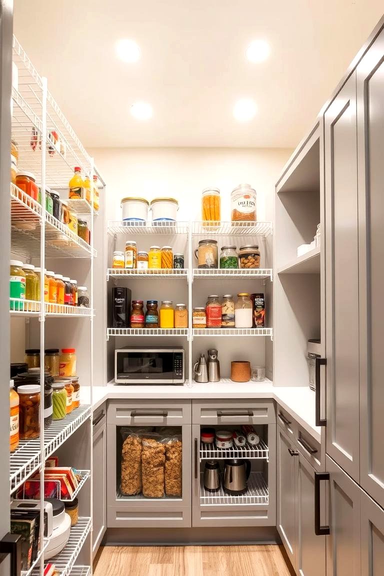 Food Pantry Rack 21 Kitchen Pantry Ideas to Streamline Food Storage