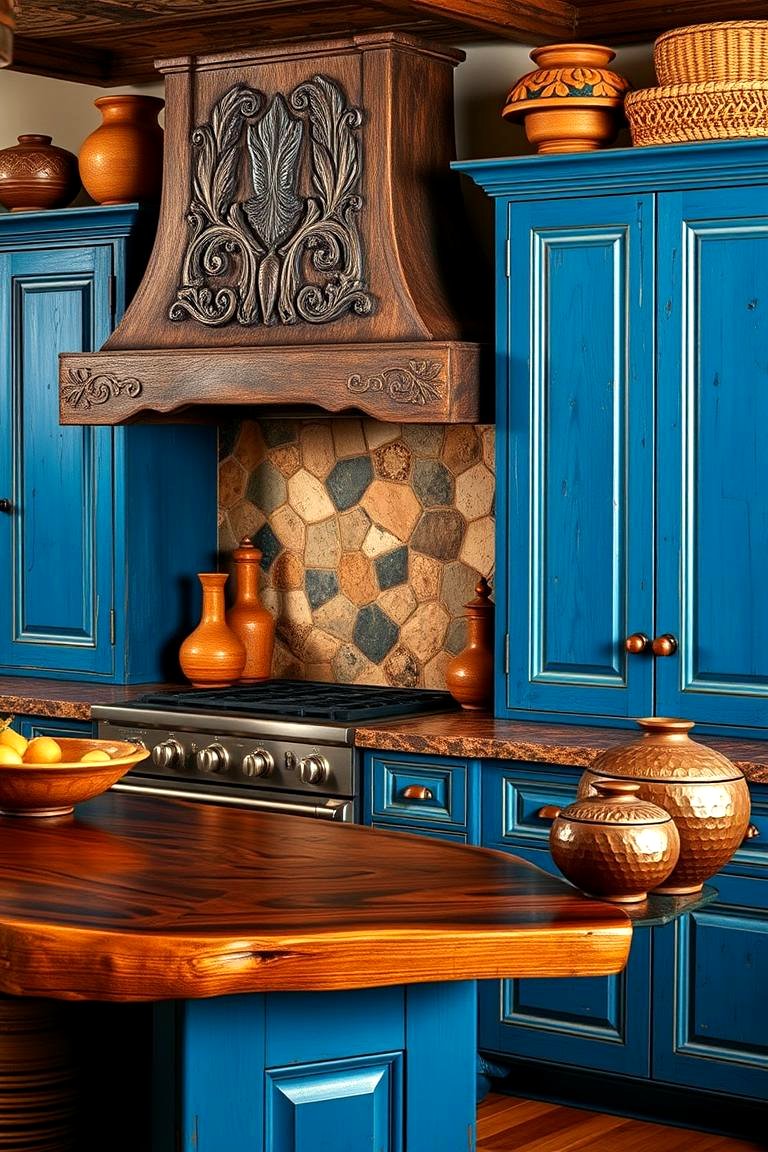 21 Blue Farmhouse Kitchen Cabinet Ideas for Rustic Charm