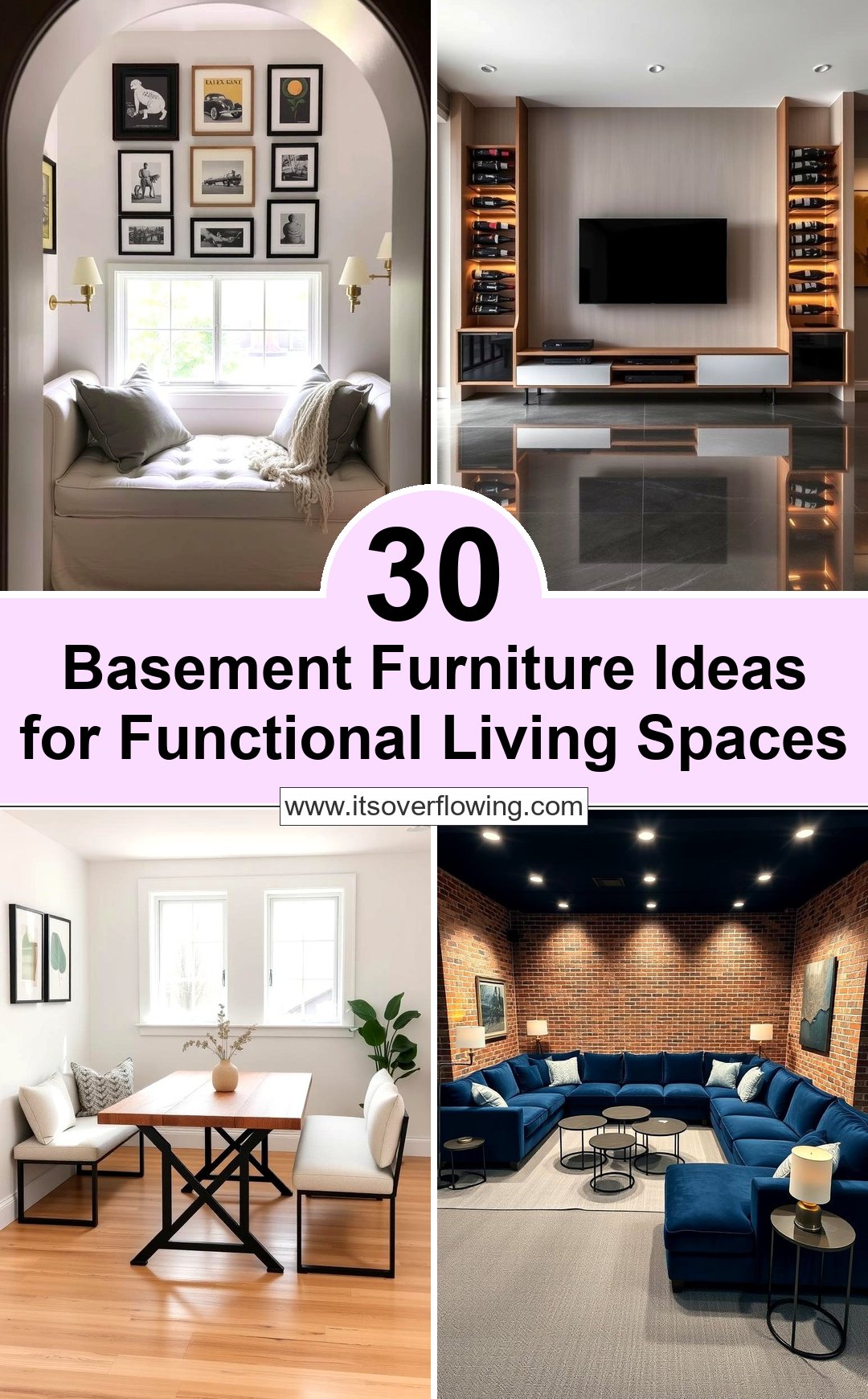 30 Basement Furniture Ideas for Functional Living Spaces