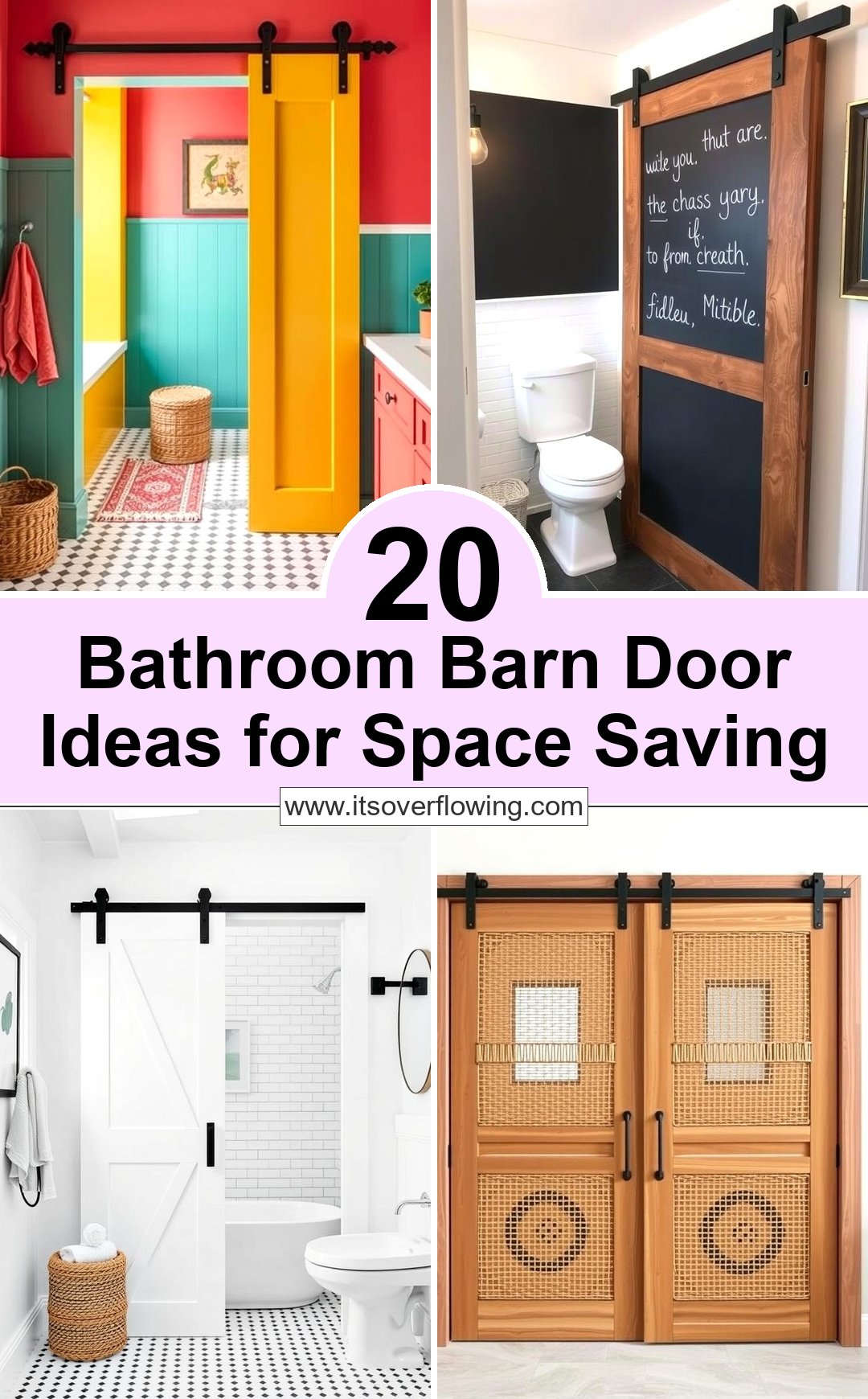 20 Bathroom Barn Door Ideas for Space Saving